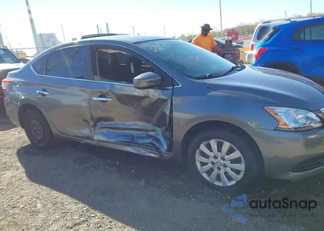 2015 Nissan Sentra Fe+ S/S/Sl/Sr/Sv из США, поврежденный, VIN 3N1AB7AP7FL652437